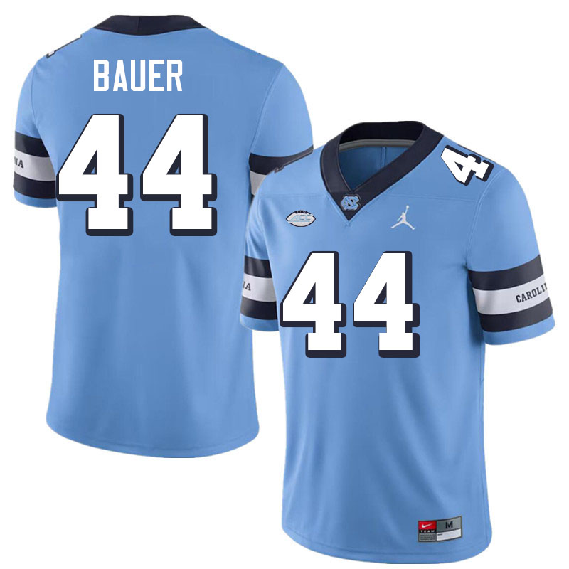 #44 Jake Bauer North Carolina Tar Heels College Football Jersey Stitched-Retro Blue #44 Jake Bauer North Carolina Tar Heels College Football Jersey Stitched-Retro Blue